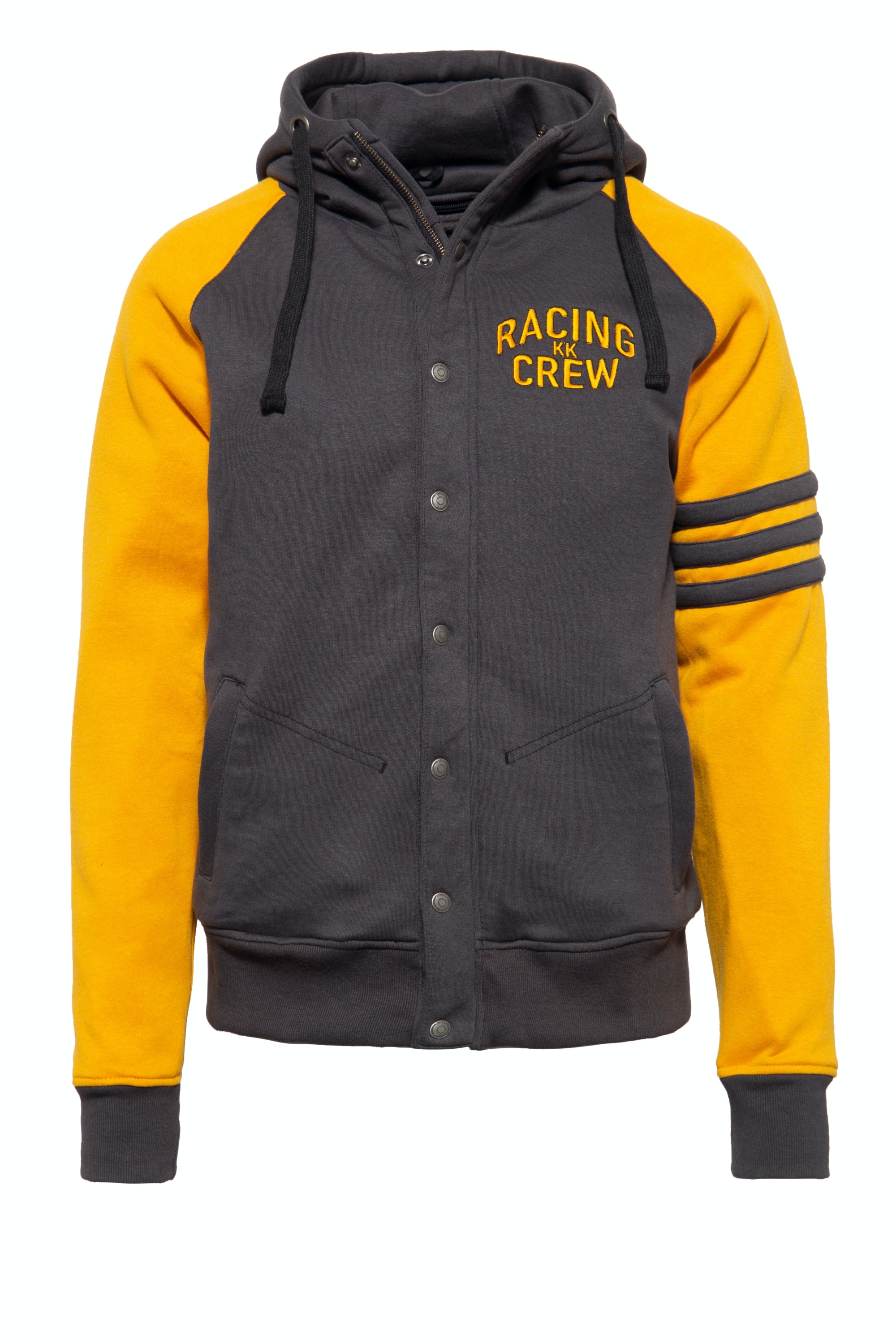 King Kerosin - Raglan Funktions - Hoodie - Jacket im College - Style mit kontrastierenden Raglanärmeln «Motor Service»