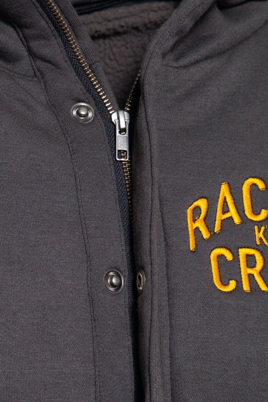 King Kerosin - Raglan Funktions - Hoodie - Jacket im College - Style mit kontrastierenden Raglanärmeln «Motor Service»