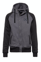 King Kerosin - Raglan Funktions - Hoodie - Jacket im College - Style «Motor Service»
