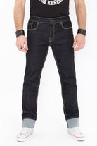 King Kerosin - Regular Fit Jeans in Rinse Wash mit Kontraststepps Robin «Robin»