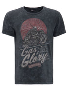 King Kerosin - Rundhalsshirt mit Racer Druck