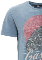 King Kerosin - Rundhalsshirt mit Racer Druck