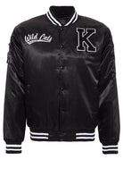 King Kerosin - Satin College Jacke mit Front - und Rücken Stickerei «Wild Cats»