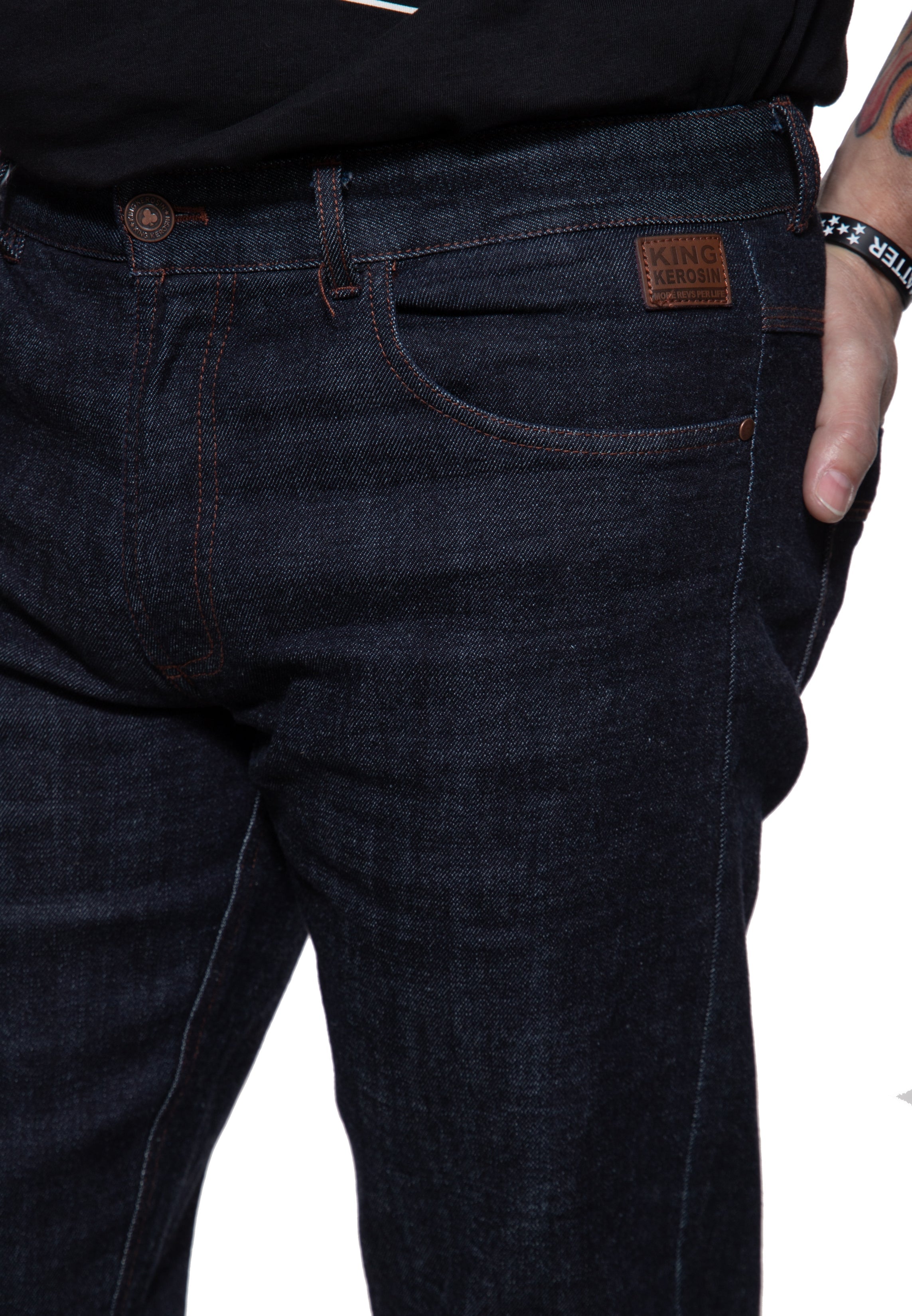 Selvedge Jeans mit Stretch «Robin Selvedge» Jeans von King Kerosin