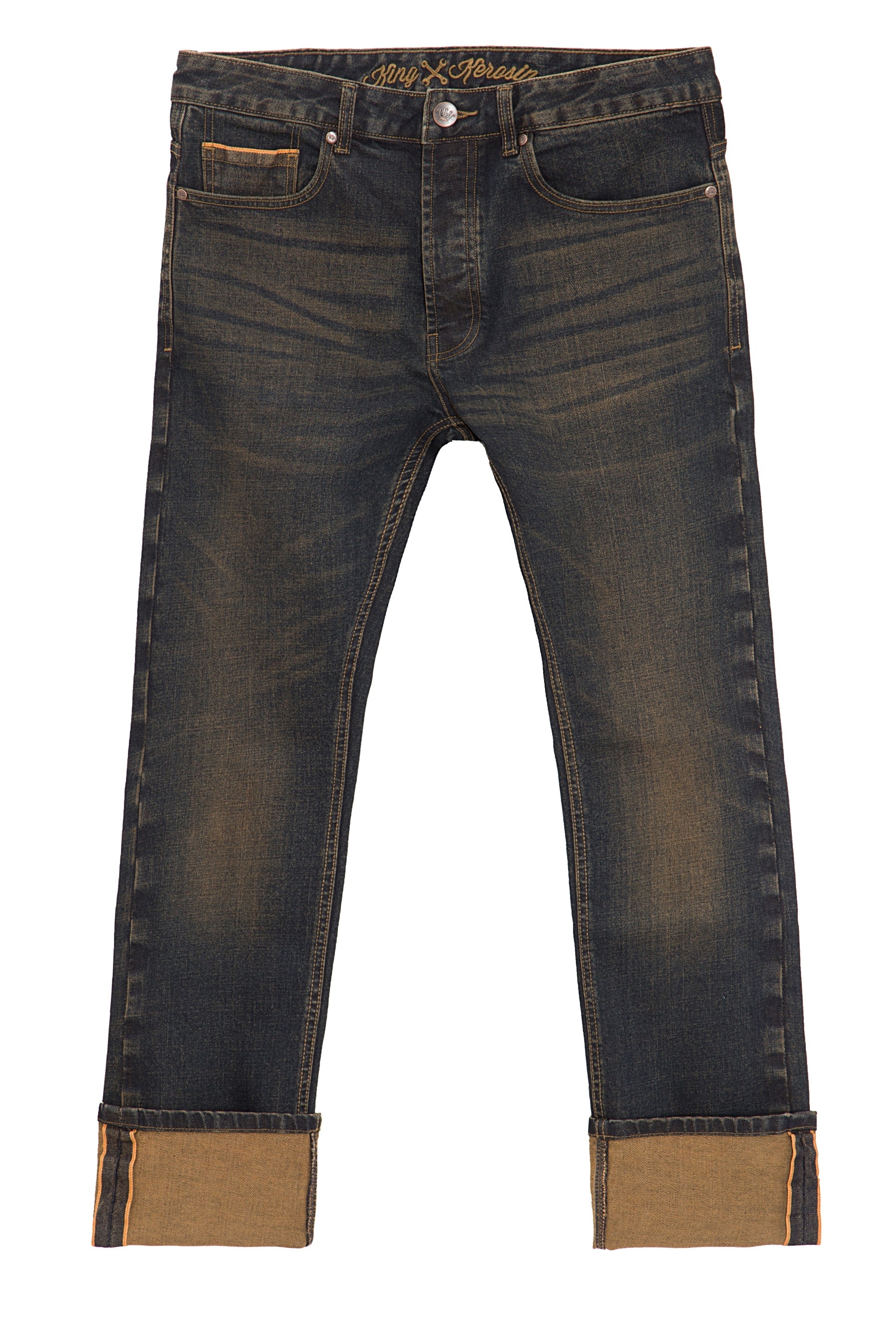 King Kerosin - Selvedge Jeans mit Tint Wash