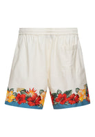 Shorts 'Tropical Flowers' in Beige Shorts von King Kerosin
