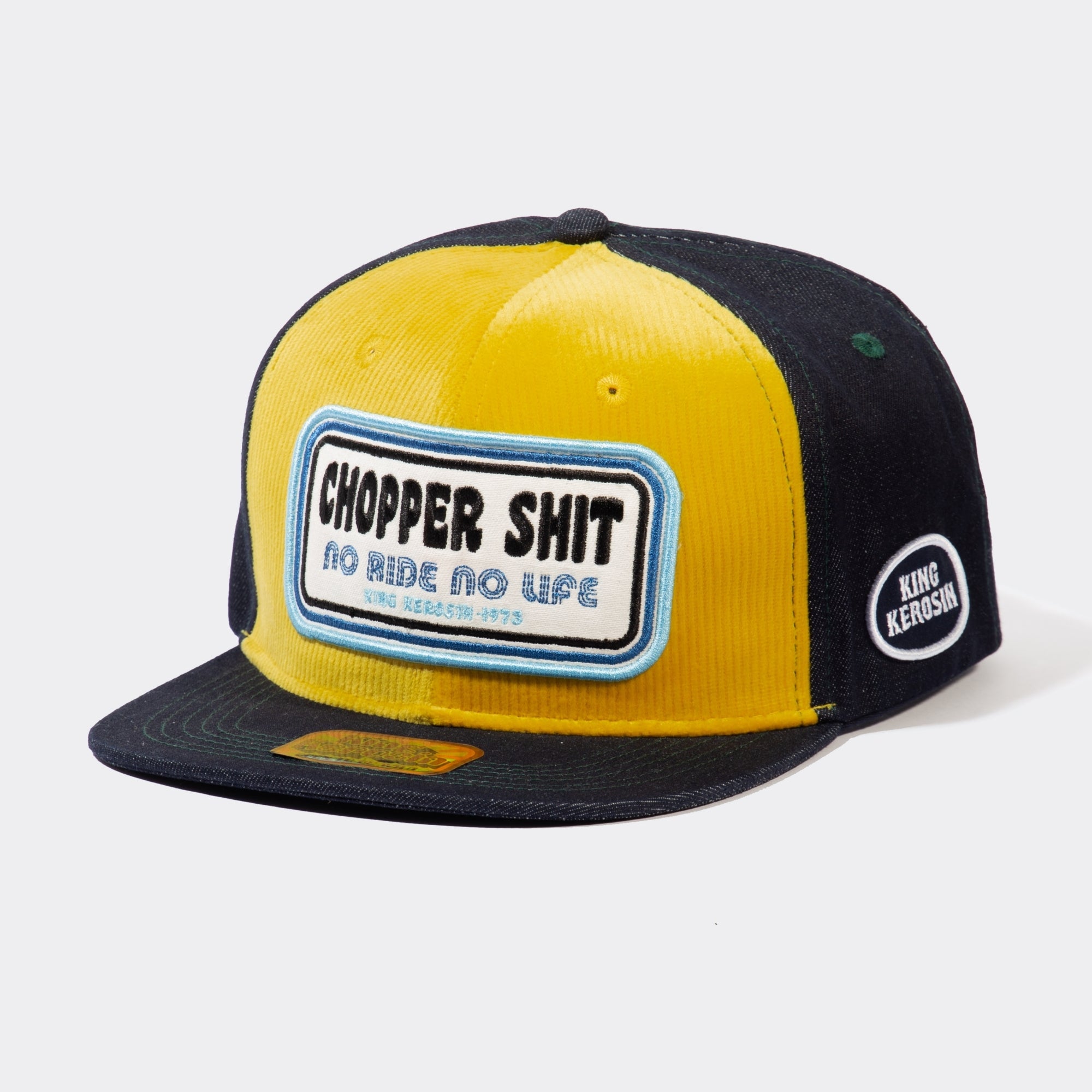 King Kerosin - Snapback Cap mit Cord - Front «Chopper Shit»
