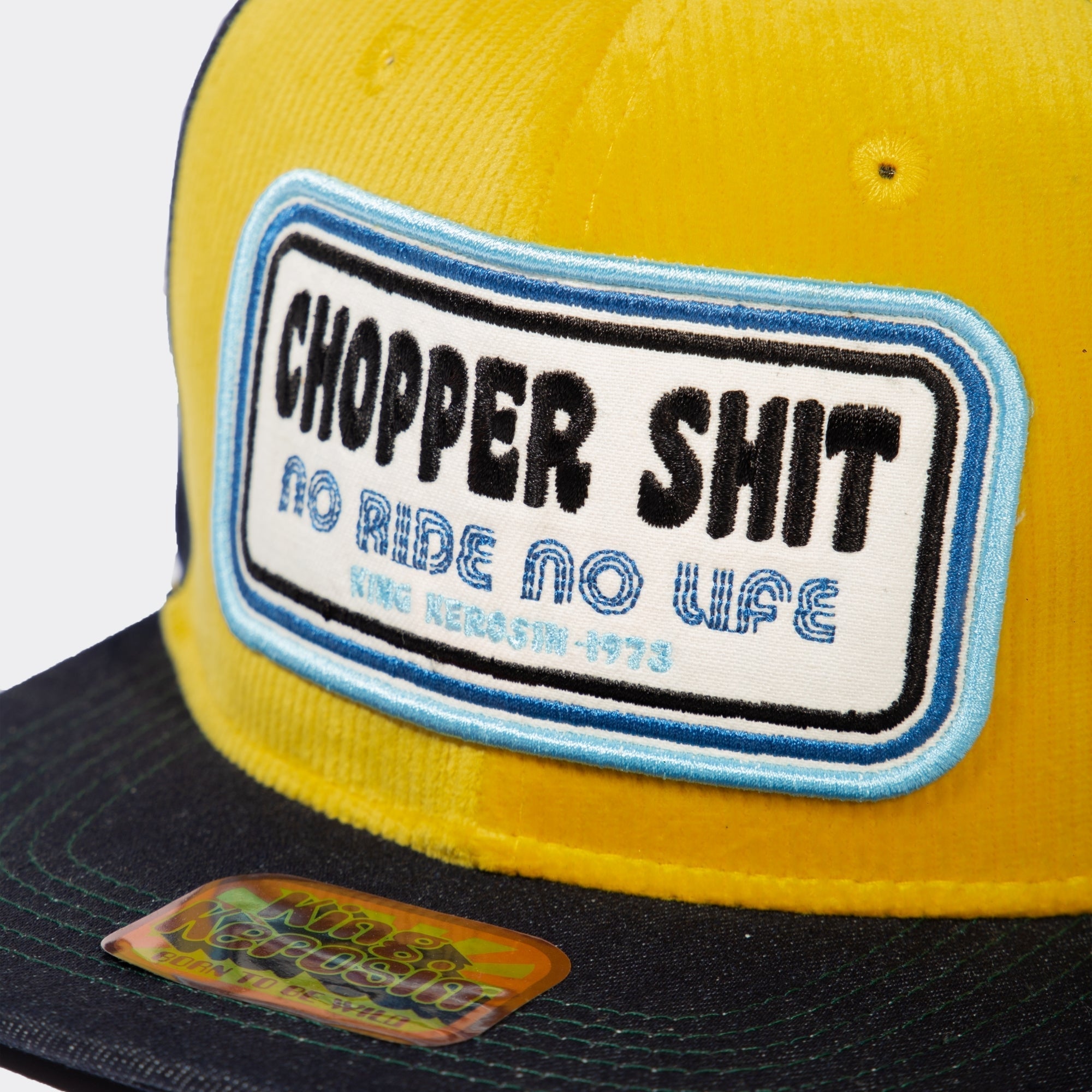 Snapback Cap mit Cord-Front «Chopper Shit» Snapback Cap von King Kerosin