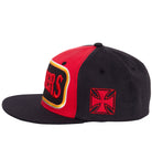 Snapback Cap mit detaillierter 3D-Stickerei und Print «Sinners 3D» Snapback Cap von King Kerosin