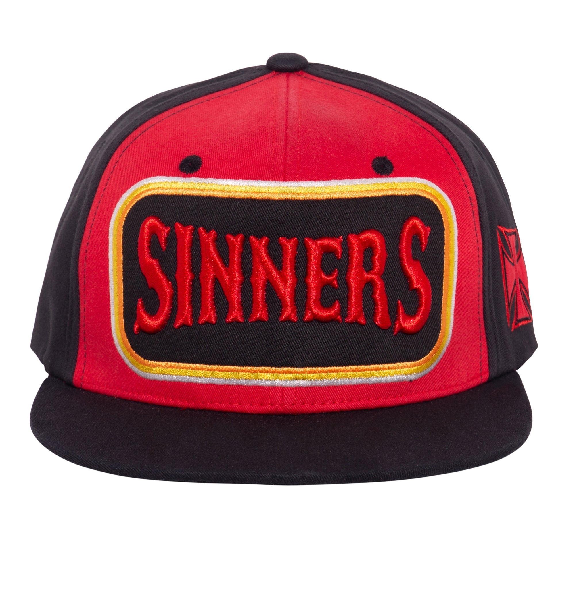 Snapback Cap mit detaillierter 3D-Stickerei und Print «Sinners 3D» Snapback Cap von King Kerosin