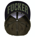 Snapback Cap mit Frontstickerei und Print auf der Schirmunterseite «Oldschool» Snapback Cap von King Kerosin