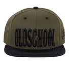 Snapback Cap mit Frontstickerei und Print auf der Schirmunterseite «Oldschool» Snapback Cap von King Kerosin