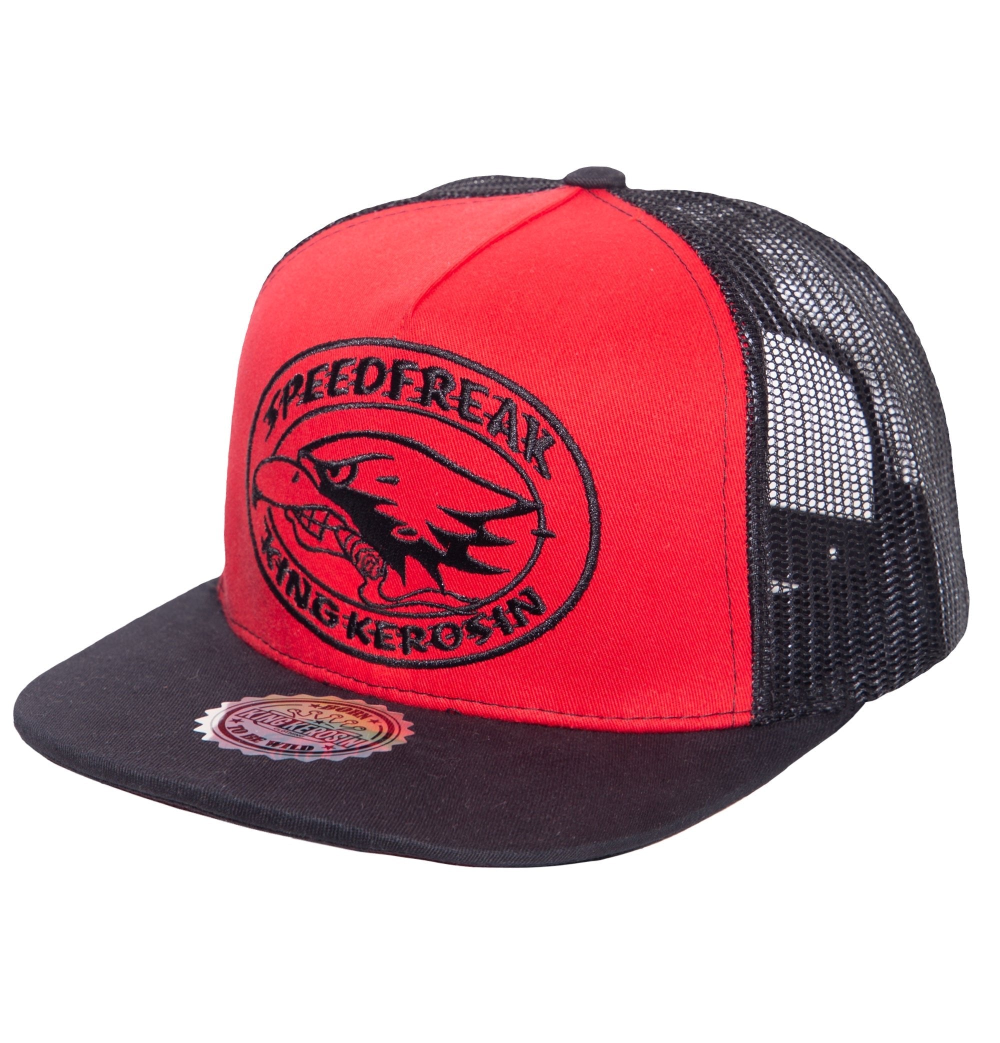 Snapback Cap mit Netzeinsatz «Speedfreak» Snapback Cap von King Kerosin