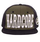 Snapback Cap mit Print und 3D - Stickerei «Hardcore 3D» Snapback Cap von King Kerosin