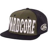 Snapback Cap mit Print und 3D - Stickerei «Hardcore 3D» Snapback Cap von King Kerosin