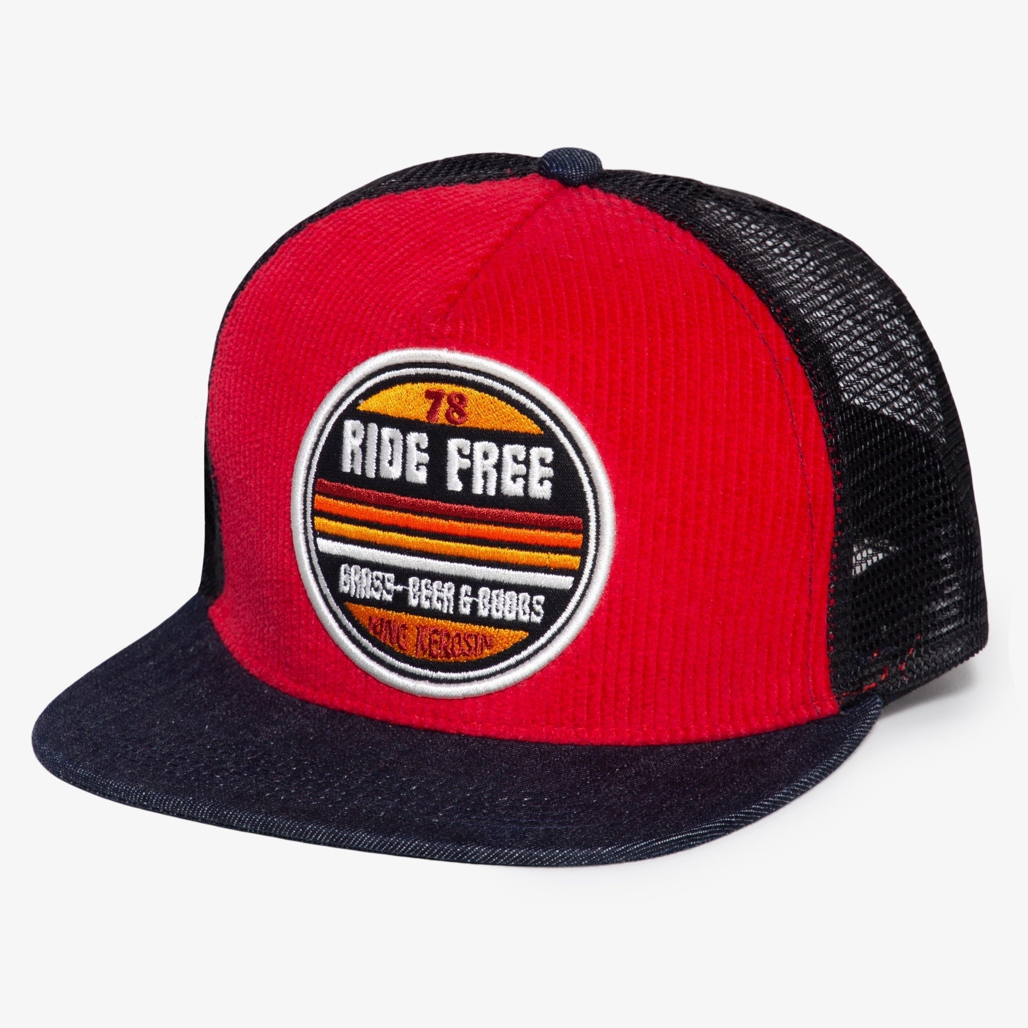 King Kerosin - Snapback Mesh Cap «Ride Free»