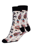 Socken 'Rock 'n' Roll' in Offwhite Socken von King Kerosin