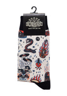 Socken 'Rock 'n' Roll' in Offwhite Socken von King Kerosin
