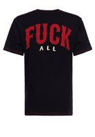 King Kerosin - Statement T-Shirt mit farbigen Absteppungen «SINNERS - fuck all»