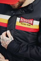 Steppweste 'Racing Team' in Schwarz – Westen von King Kerosin - Ansicht 11