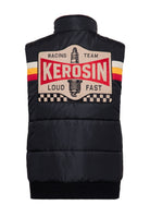 Steppweste 'Racing Team' in Schwarz – Westen von King Kerosin - Ansicht 4