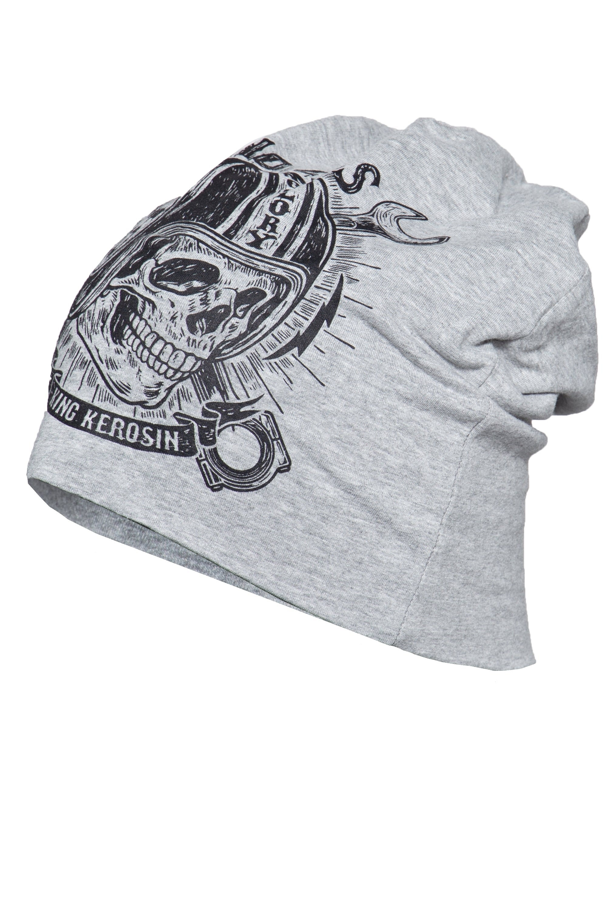 King Kerosin - Stoffmütze mit Print in der Front «No Gas No Glory»