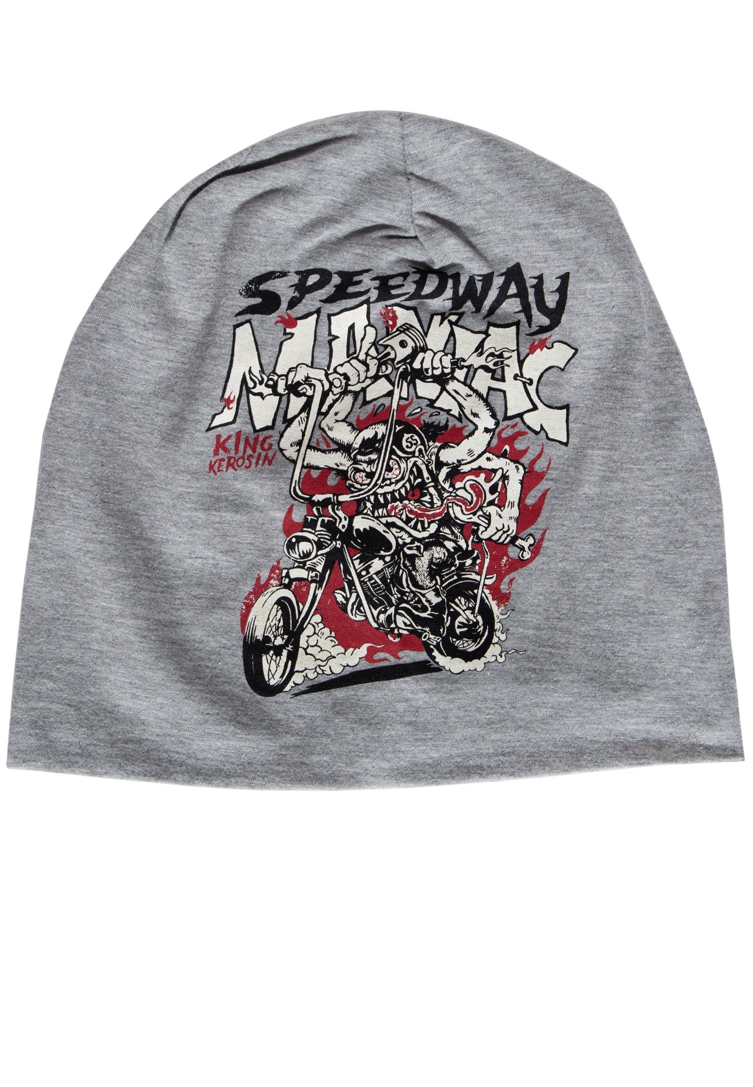 King Kerosin - Stoffmütze mit Print in der Front «Speedway Maniac»