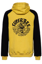 King Kerosin - Sweatjacke mit Raglanärmeln und Stickerei «Super Bee»