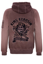 King Kerosin - Sweatjacke mit Stickerei hinten «Ride Hard - Live Fast»