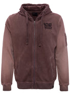 King Kerosin - Sweatjacke mit Stickerei hinten «Ride Hard - Live Fast»
