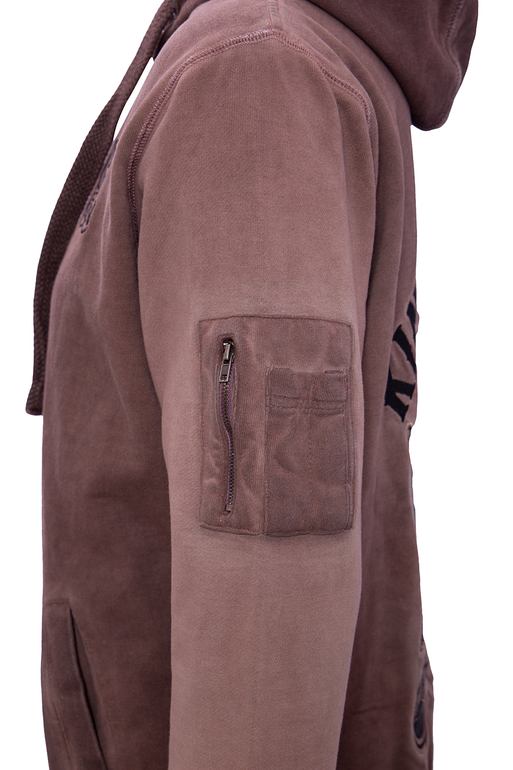 King Kerosin - Sweatjacke mit Stickerei hinten «Ride Hard - Live Fast»