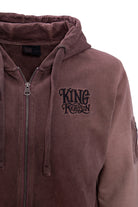 King Kerosin - Sweatjacke mit Stickerei hinten «Ride Hard - Live Fast»