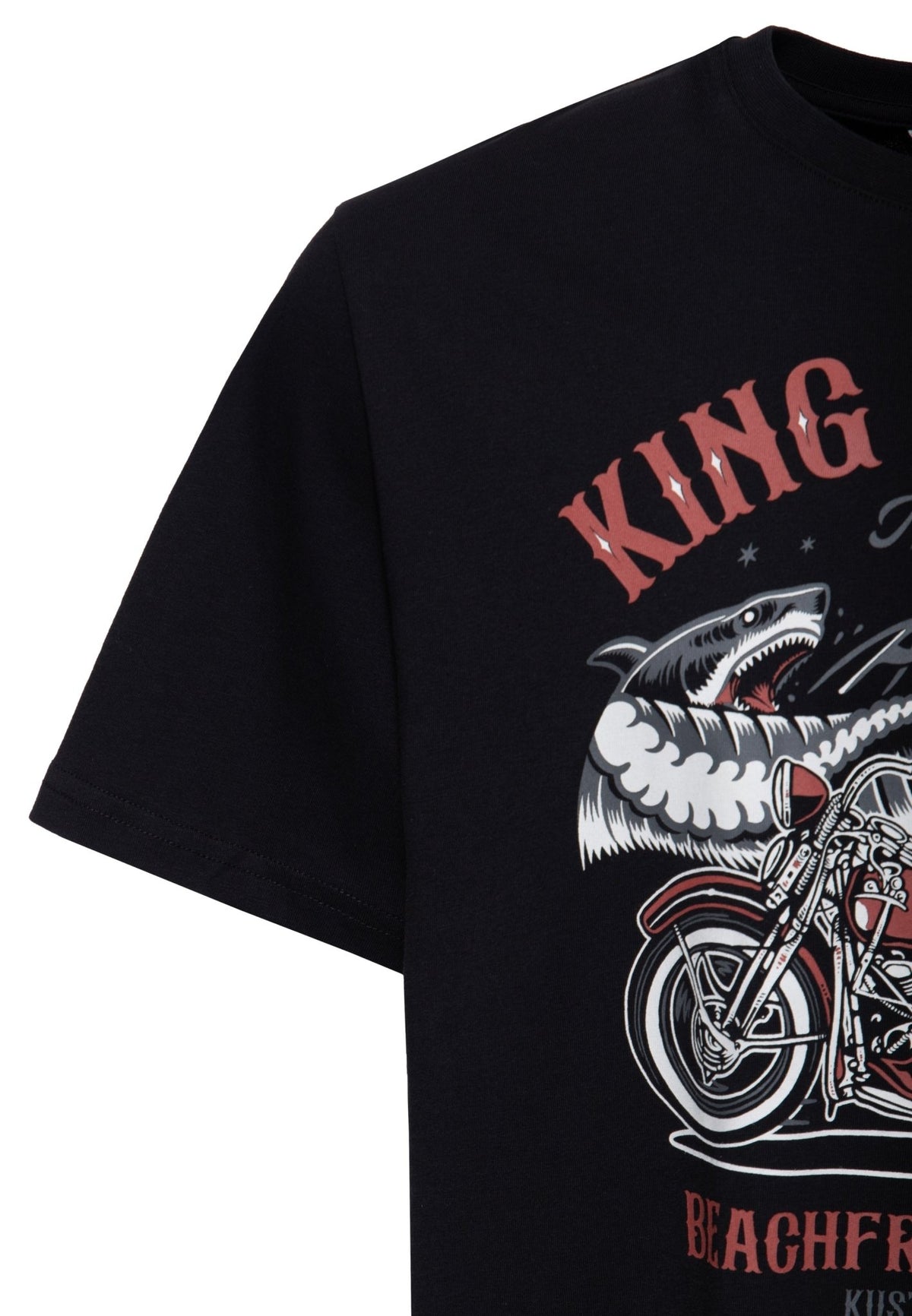 T-Shirt 'Beachfront riders' in Schwarz – T-Shirts von King Kerosin - Ansicht 3