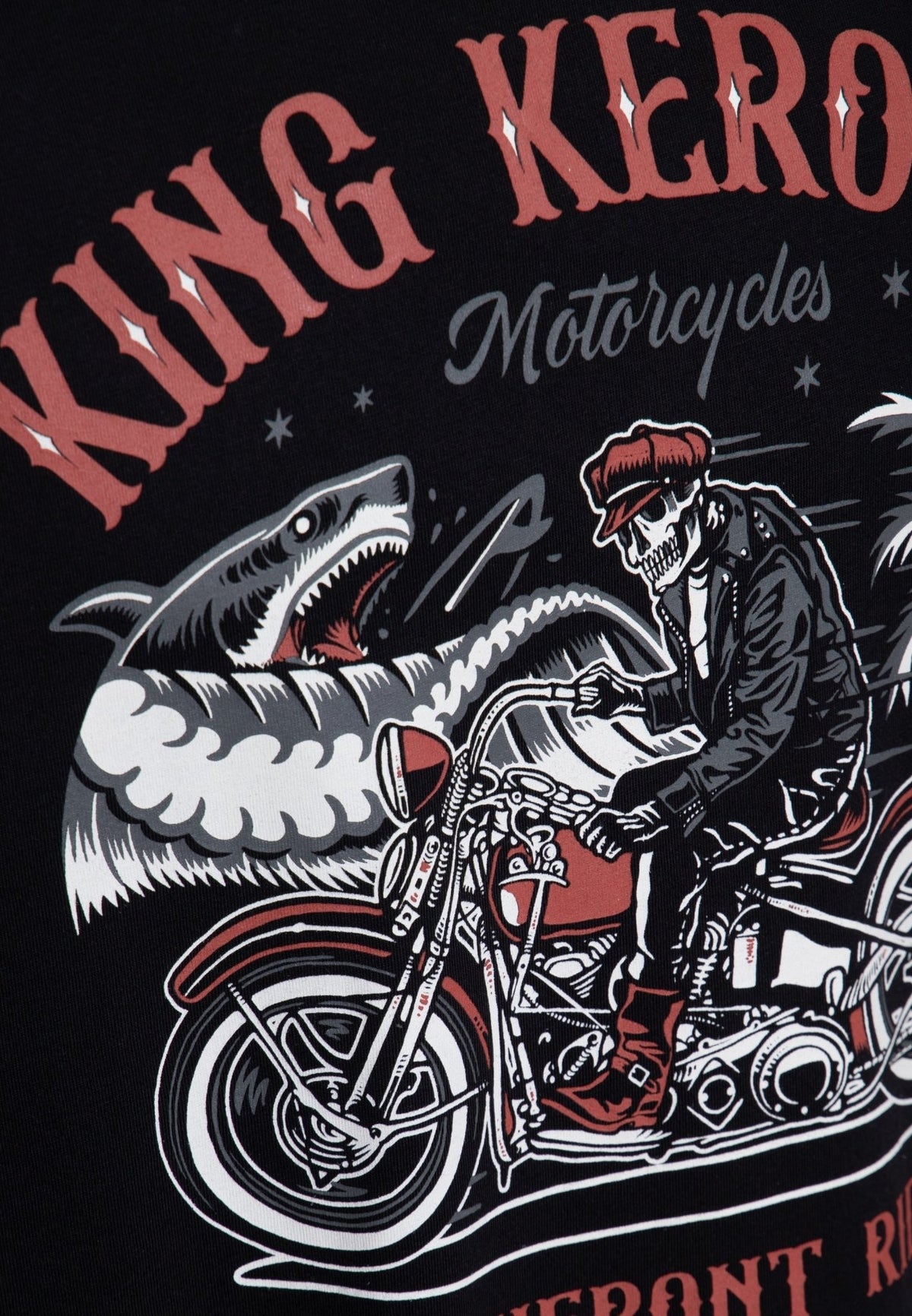 T-Shirt 'Beachfront riders' in Schwarz – T-Shirts von King Kerosin - Ansicht 4