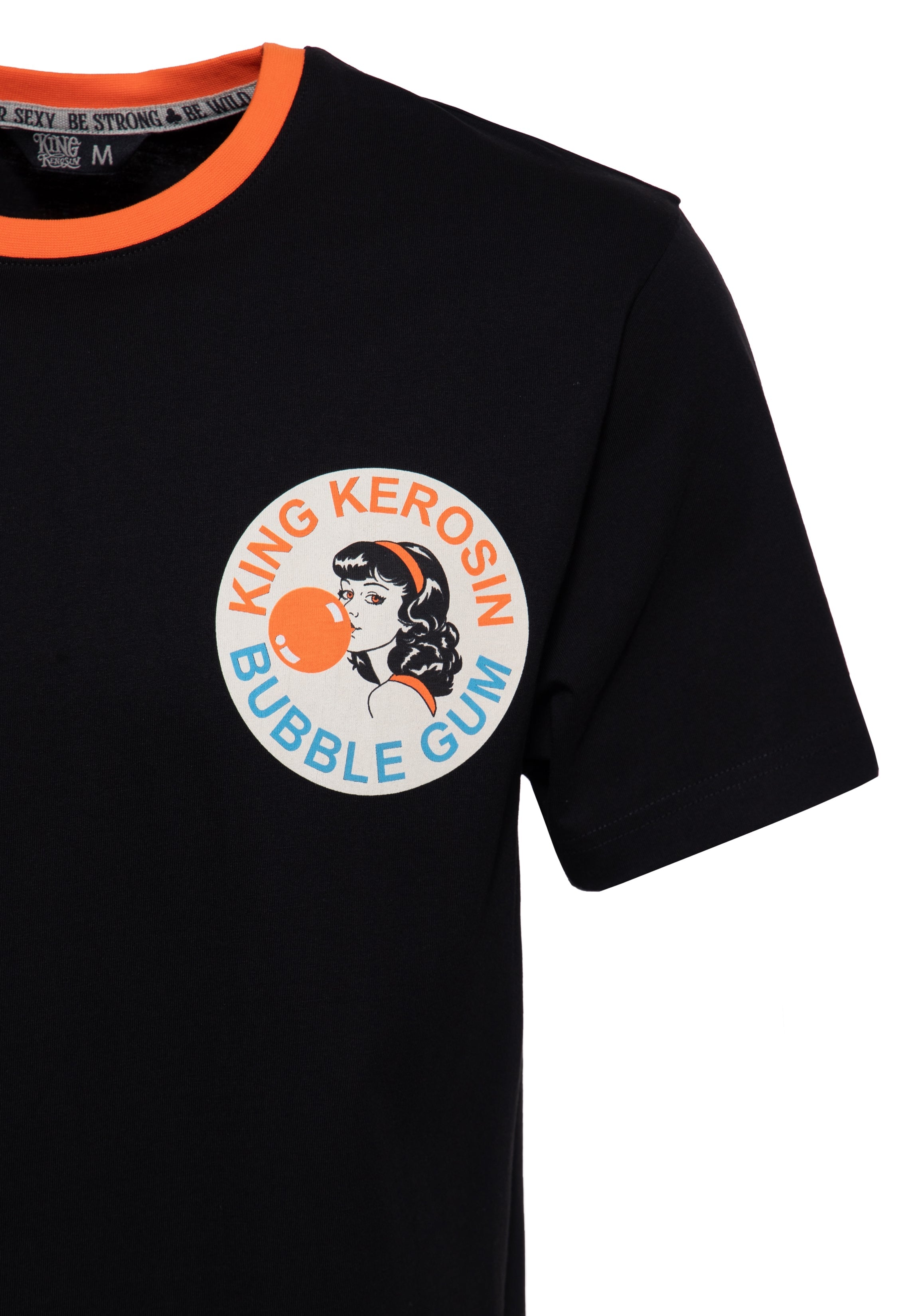 T-Shirt 'Bubble Gum' in Schwarz T-Shirts von King Kerosin