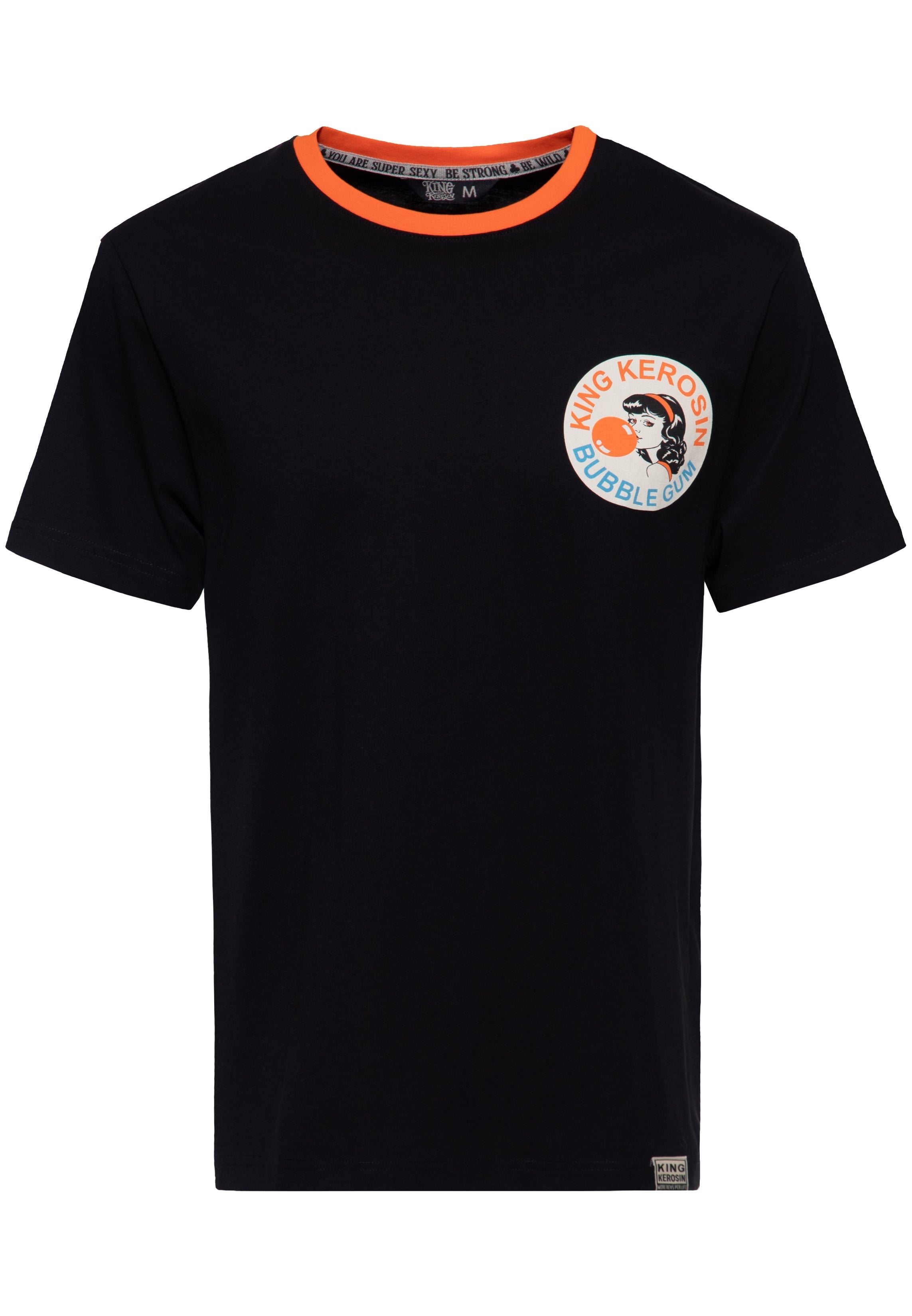 T-Shirt 'Bubble Gum' in Schwarz T-Shirts von King Kerosin