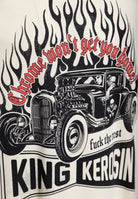 T-Shirt 'Chrome Won't Get You Home' in Offwhite T-Shirts von King Kerosin