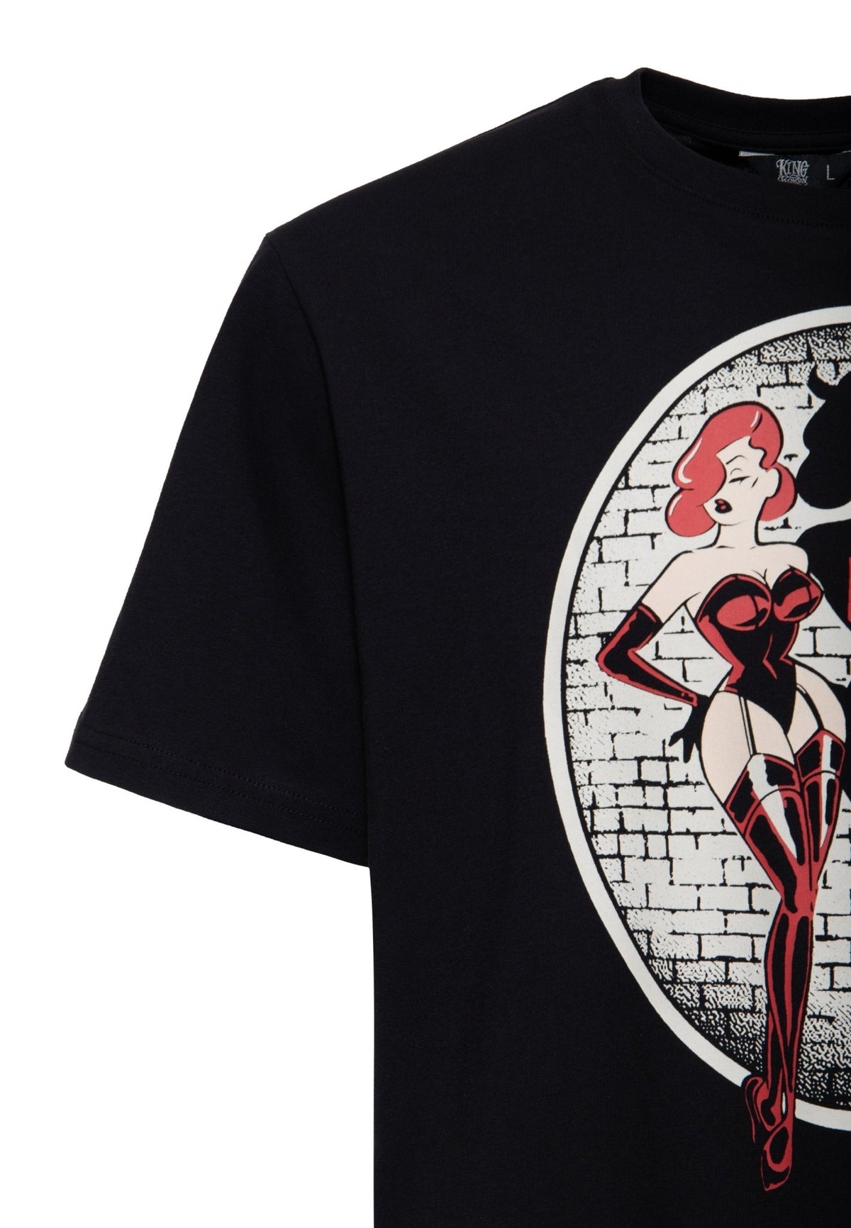 T-Shirt 'Double Pleasure' in Schwarz – T-Shirts von King Kerosin - Ansicht 3