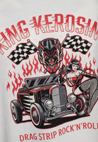 T-Shirt 'Dragstrip' in Offwhite – T-Shirts von King Kerosin - Ansicht 4