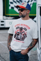 T-Shirt 'Dragstrip' in Offwhite – T-Shirts von King Kerosin - Ansicht 1