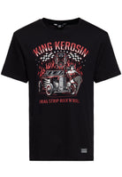 T-Shirt 'Dragstrip' in Schwarz – T-Shirts von King Kerosin - Ansicht 1