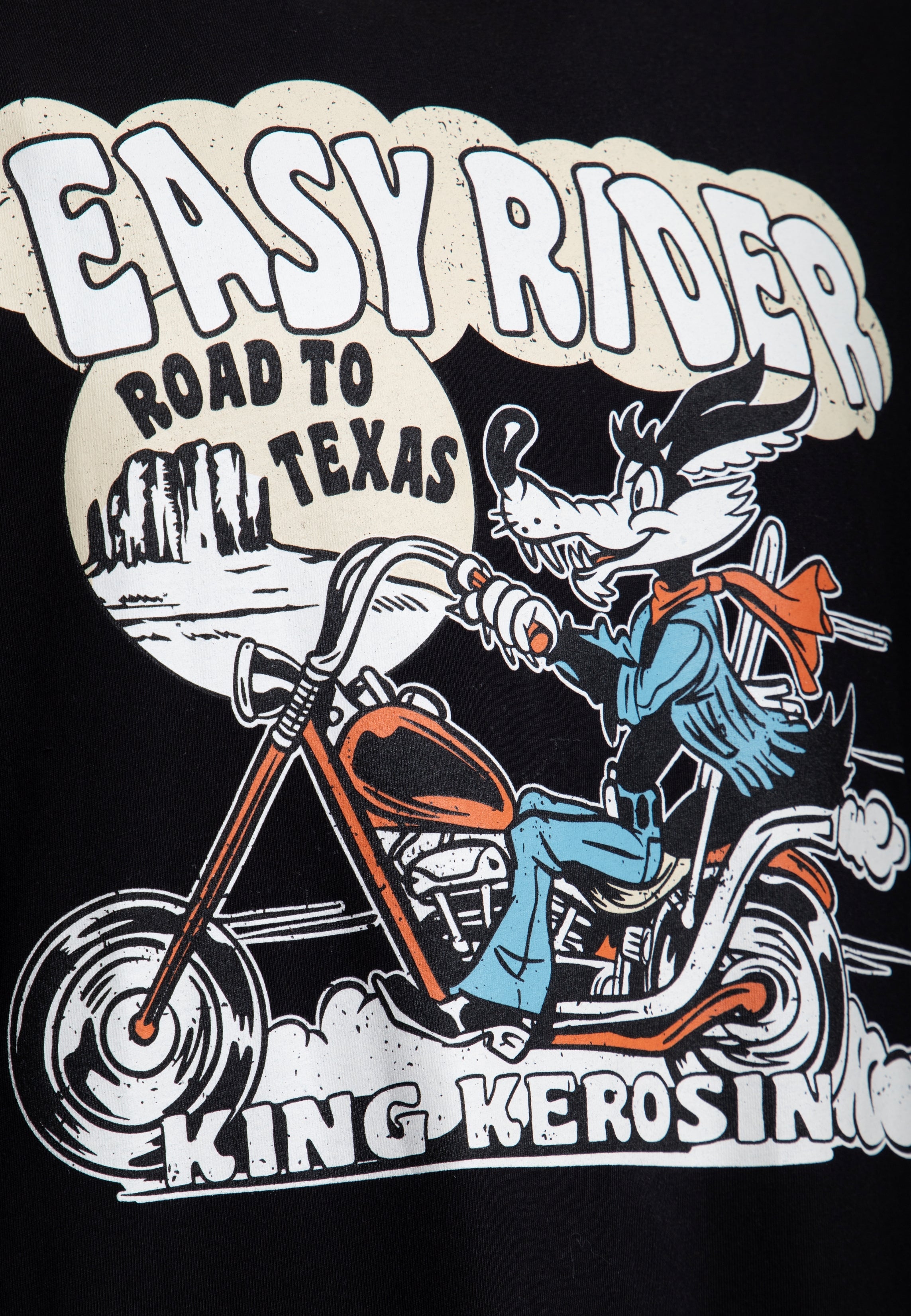 T-Shirt 'Easy Rider' in Schwarz T-Shirts von King Kerosin