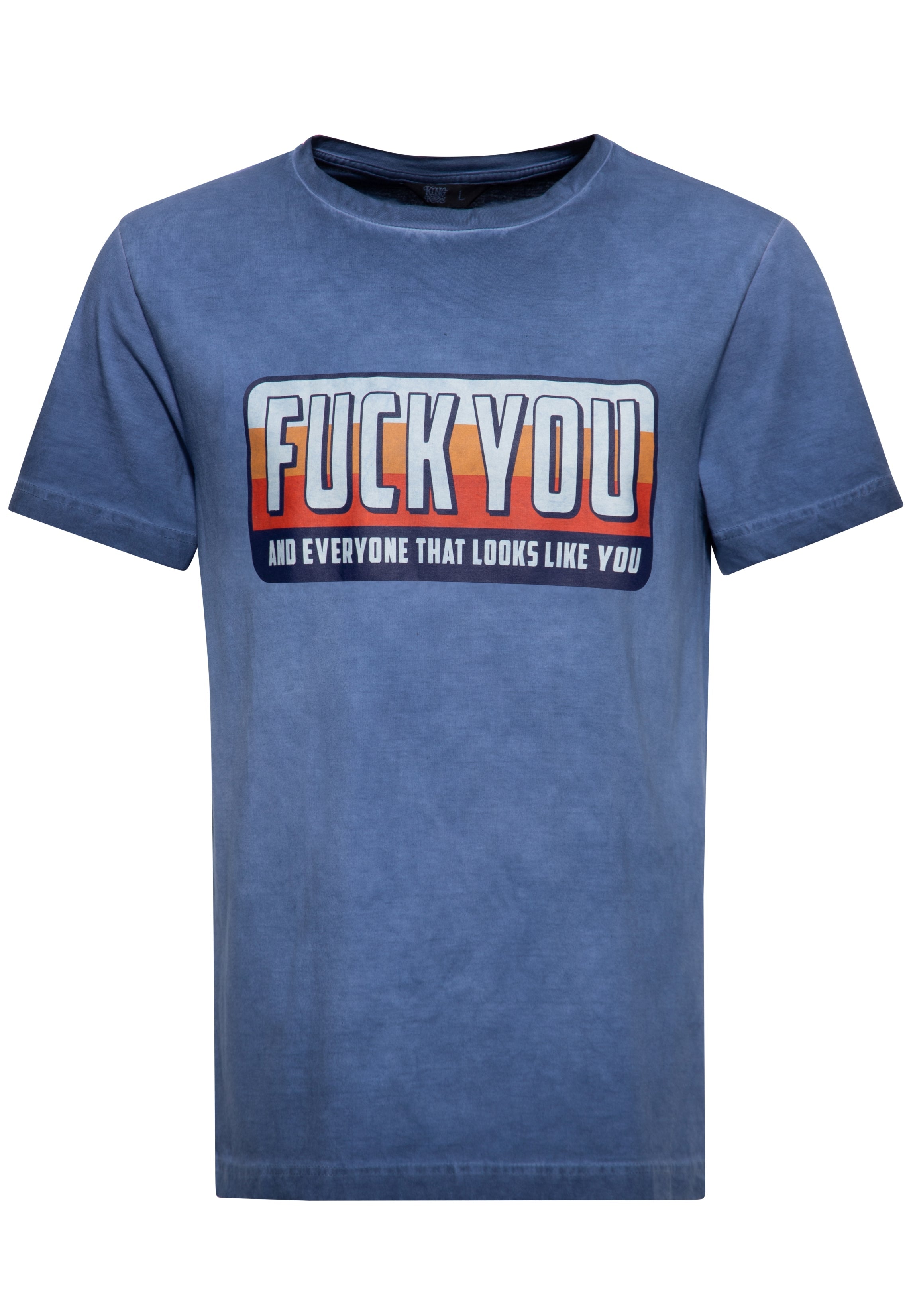 T-Shirt 'Fuck You' in Blau T-Shirts von King Kerosin