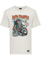 T-Shirt 'Get on the Throttle' in Offwhite – T-Shirts von King Kerosin - Ansicht 1