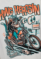 T-Shirt 'Get on the Throttle' in Offwhite – T-Shirts von King Kerosin - Ansicht 4