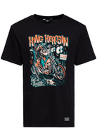 T-Shirt 'Get on the Throttle' in Schwarz – T-Shirts von King Kerosin - Ansicht 1