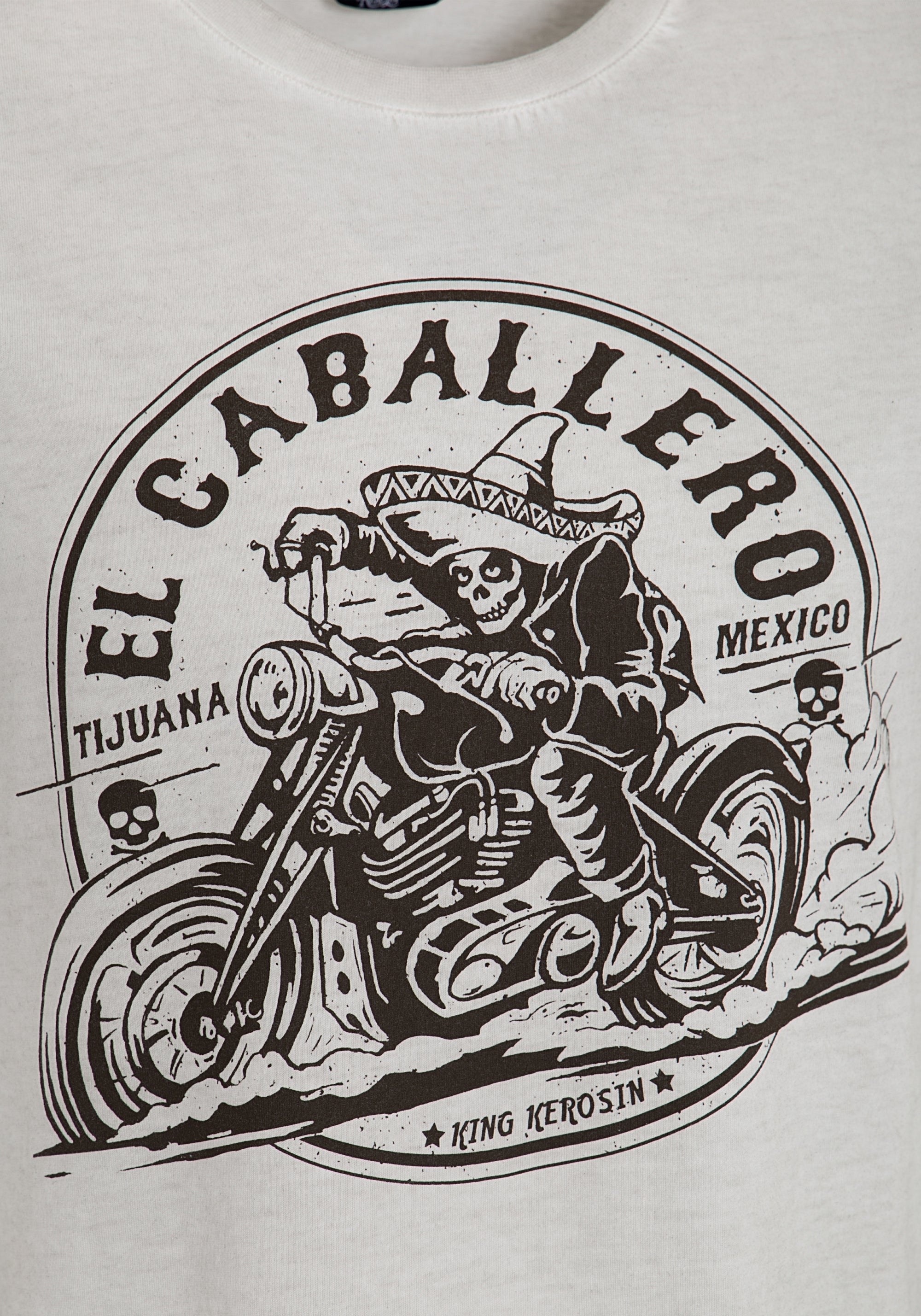 King Kerosin - T-Shirt in Oil - Washed Optik «EL Caballero»