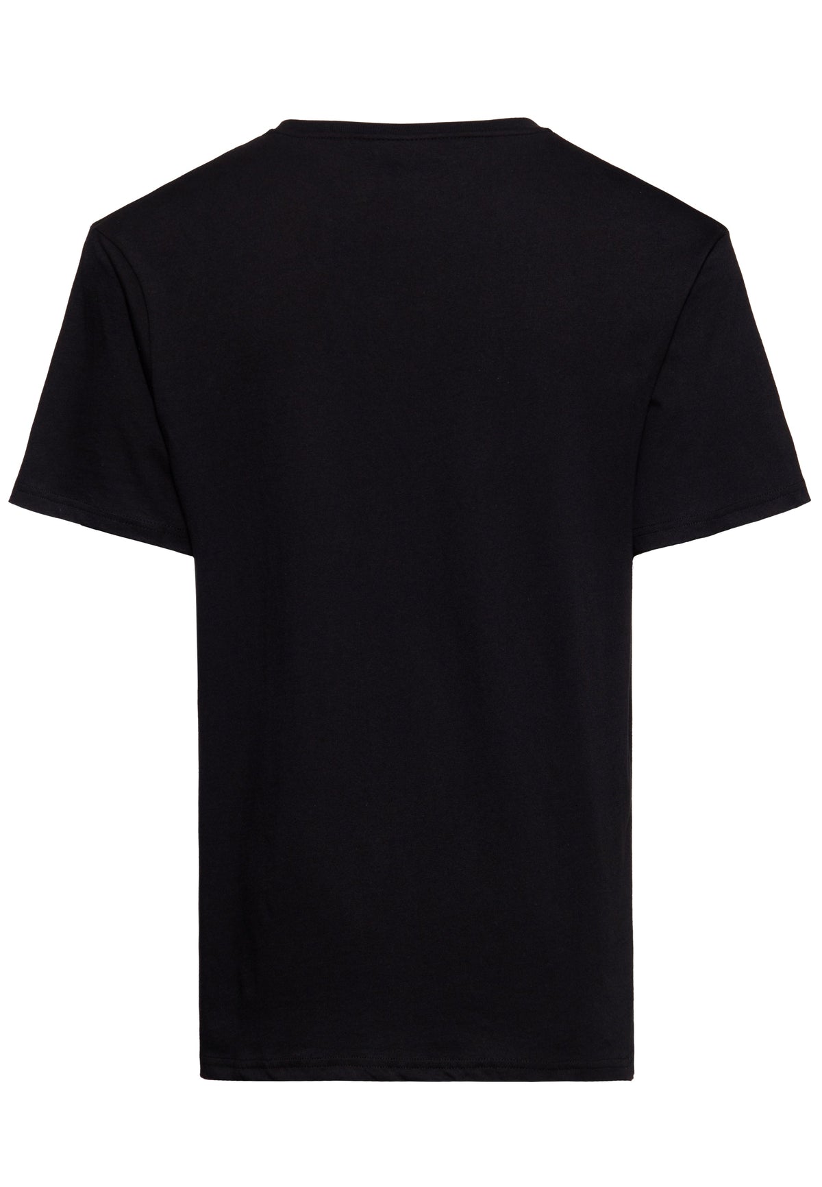 King Kerosin »MAN IN BLACK« Retro MOTIV Kurzarm Straight Fit T-SHIRT Oberteil - Schwarz main image 1