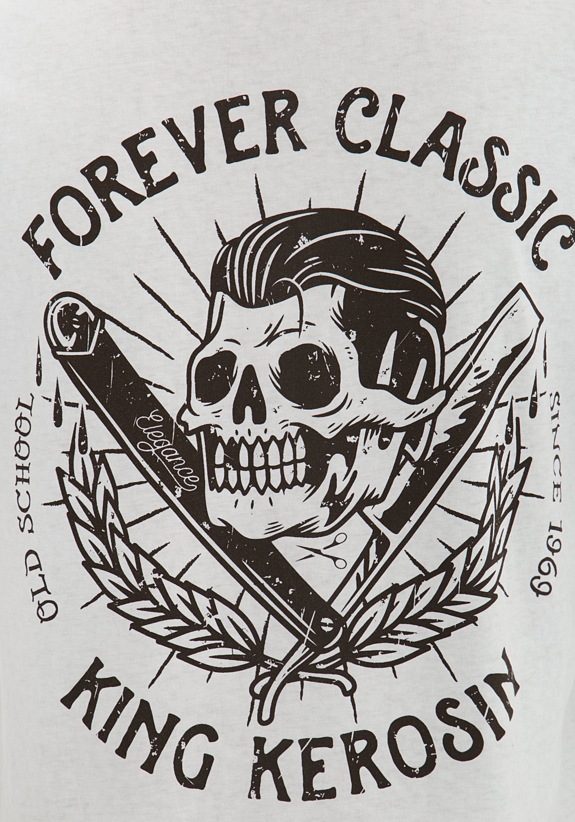 King Kerosin - T-Shirt mit auffallendem Rückendruck «Forever Classic»