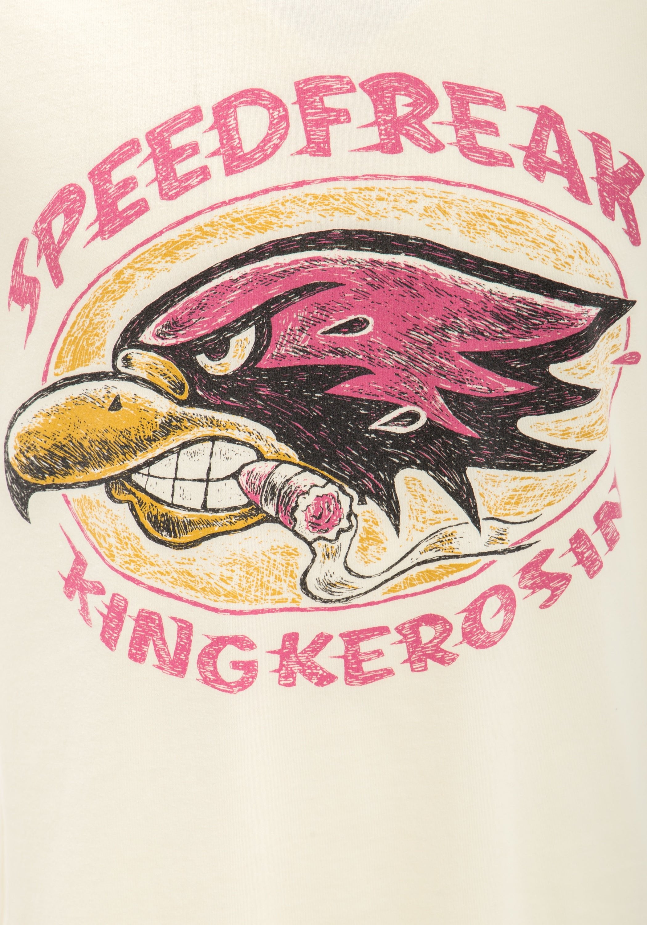 King Kerosin - T-Shirt mit Front Druck Speedfreak